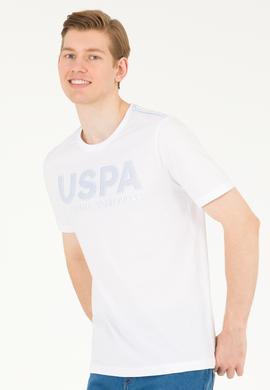 Erkek Beyaz Bisiklet Yaka Tişört - 50269180005