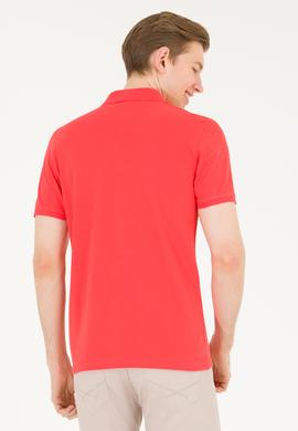 Erkek Kırmızı Basic Polo Yaka Tişört - 50262933365