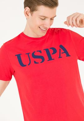 Erkek Kırmızı Basic Bisiklet Yaka Tişört - 50262976087