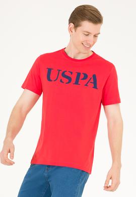 Erkek Kırmızı Basic Bisiklet Yaka Tişört - 50262976087