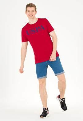 Erkek Bordo Basic Bisiklet Yaka Tişört - 50262976150