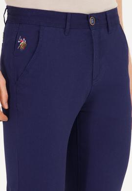 Erkek Slim Fit Lacivert Kanvas / Chino Pantolon - 50266090002