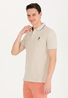 Erkek Taş Basic Polo Yaka Tişört - 50264906117