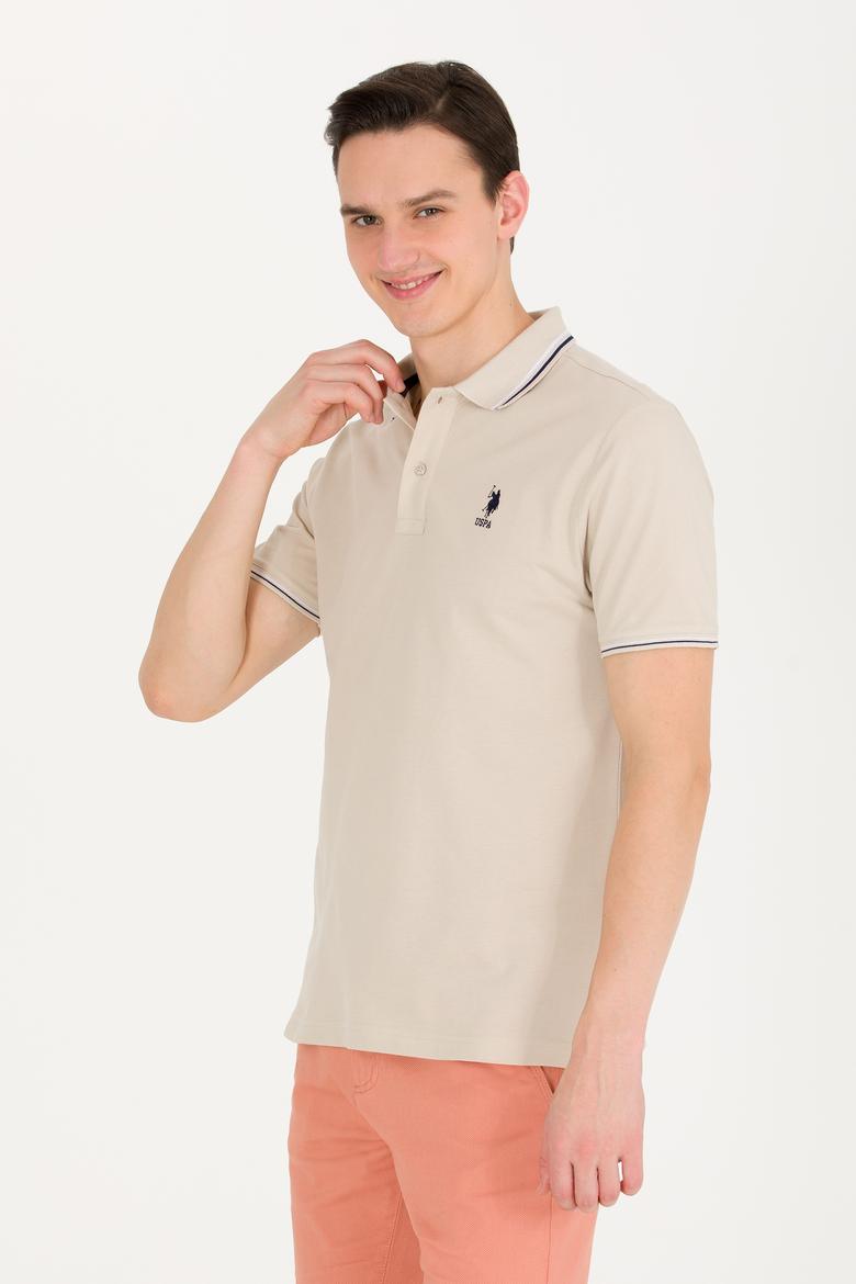 Erkek Taş Basic Polo Yaka Tişört - 50264906117