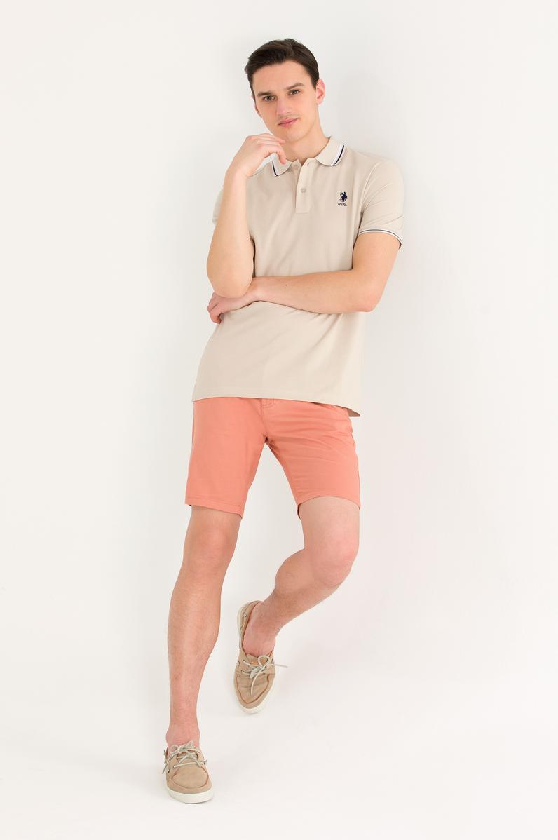 Erkek Taş Basic Polo Yaka Tişört