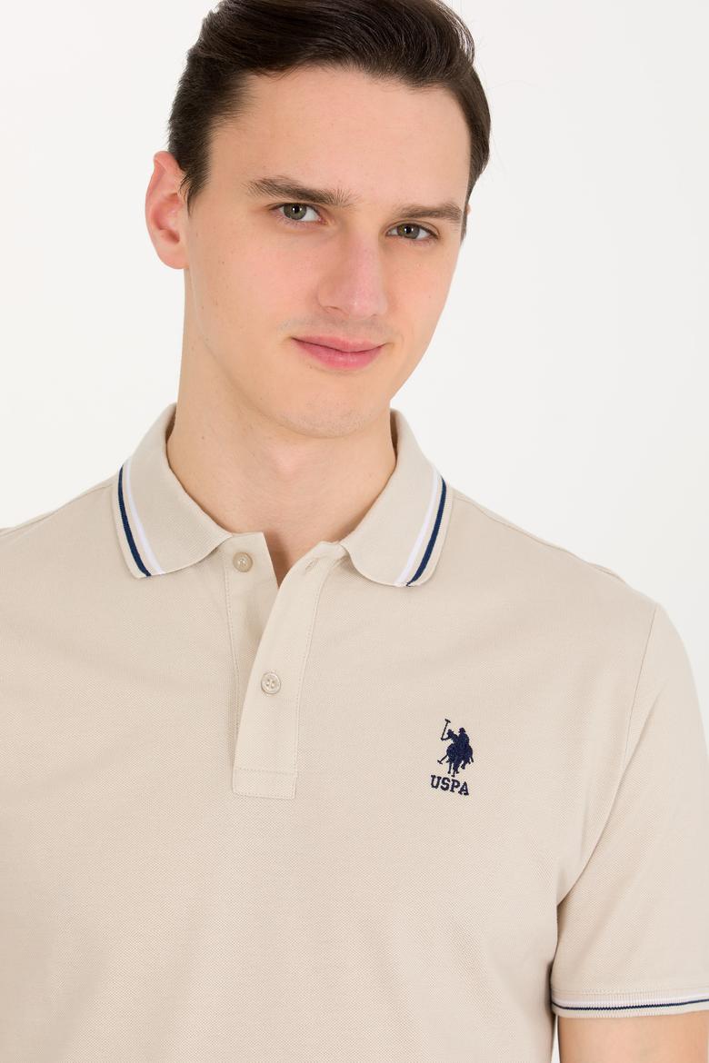 Erkek Taş Basic Polo Yaka Tişört - 50264906117