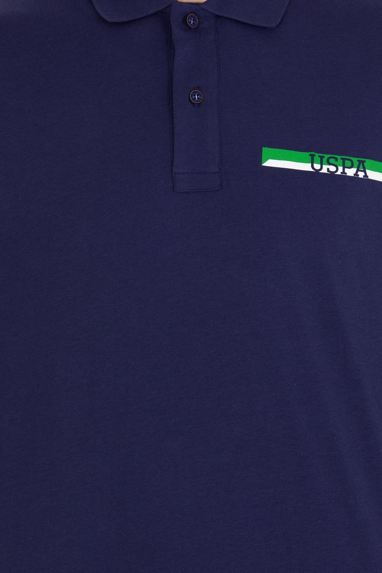 Erkek Lacivert Oversize Polo Yaka Tişört - 50265062007