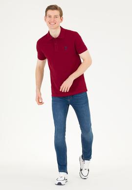 Erkek Plum Basic Polo Yaka Tişört - 50263238394