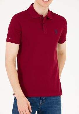 Erkek Plum Basic Polo Yaka Tişört - 50263238394