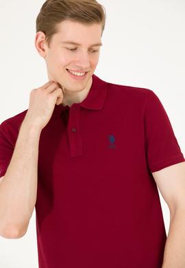 Erkek Plum Basic Polo Yaka Tişört - 50263238394