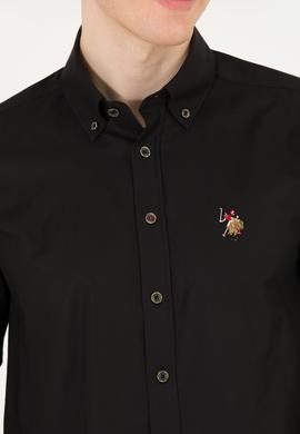 Erkek Siyah Uzun Kollu Basic Gömlek - 50263099109