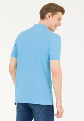 Erkek Turkuaz Basic Polo Yaka Tişört - 50263238134