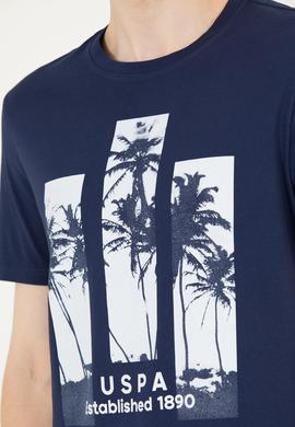 Erkek Lacivert Bisiklet Yaka Tişört - 50263397001