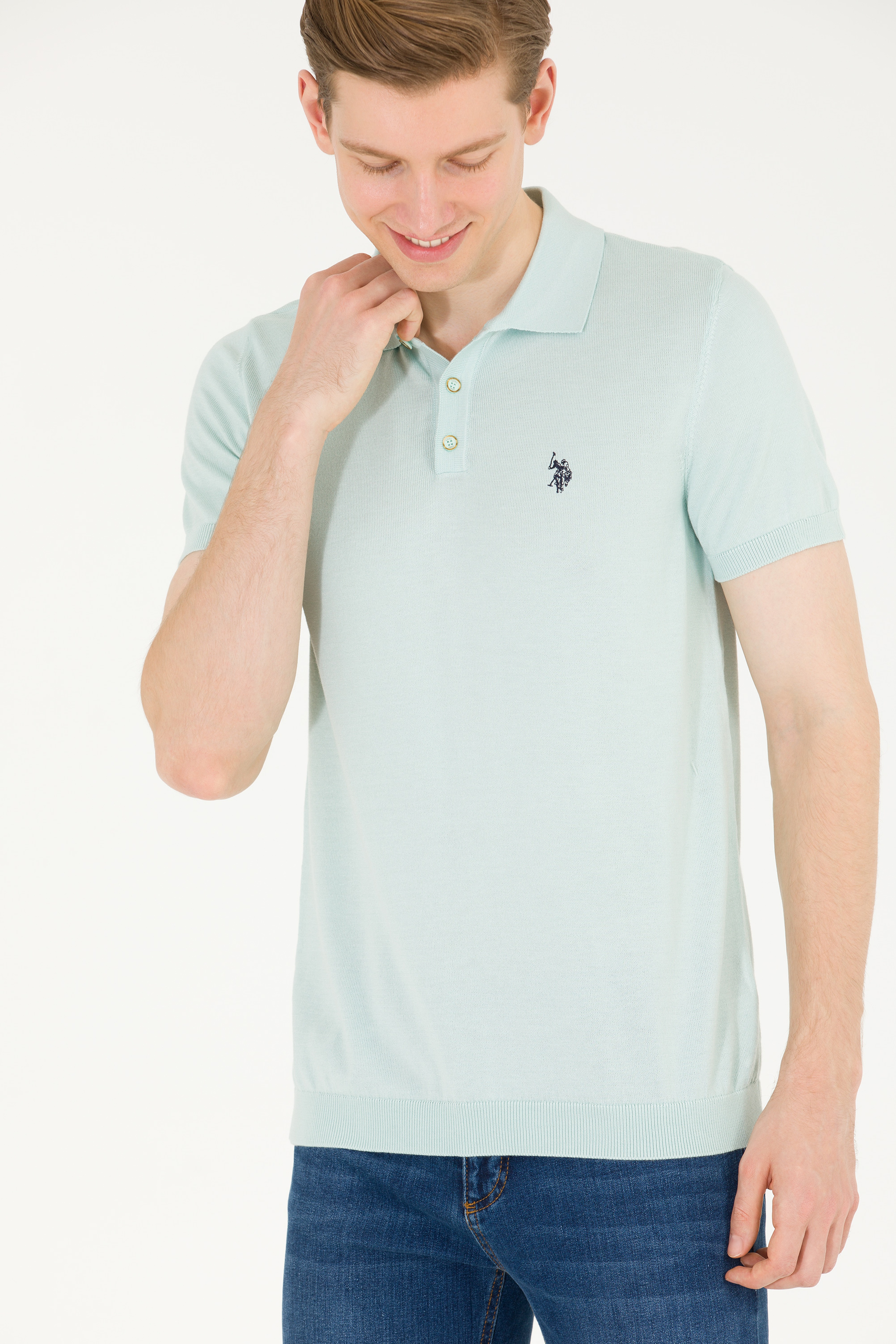 Erkek Nil Polo Yaka Triko Kazak - Image 2