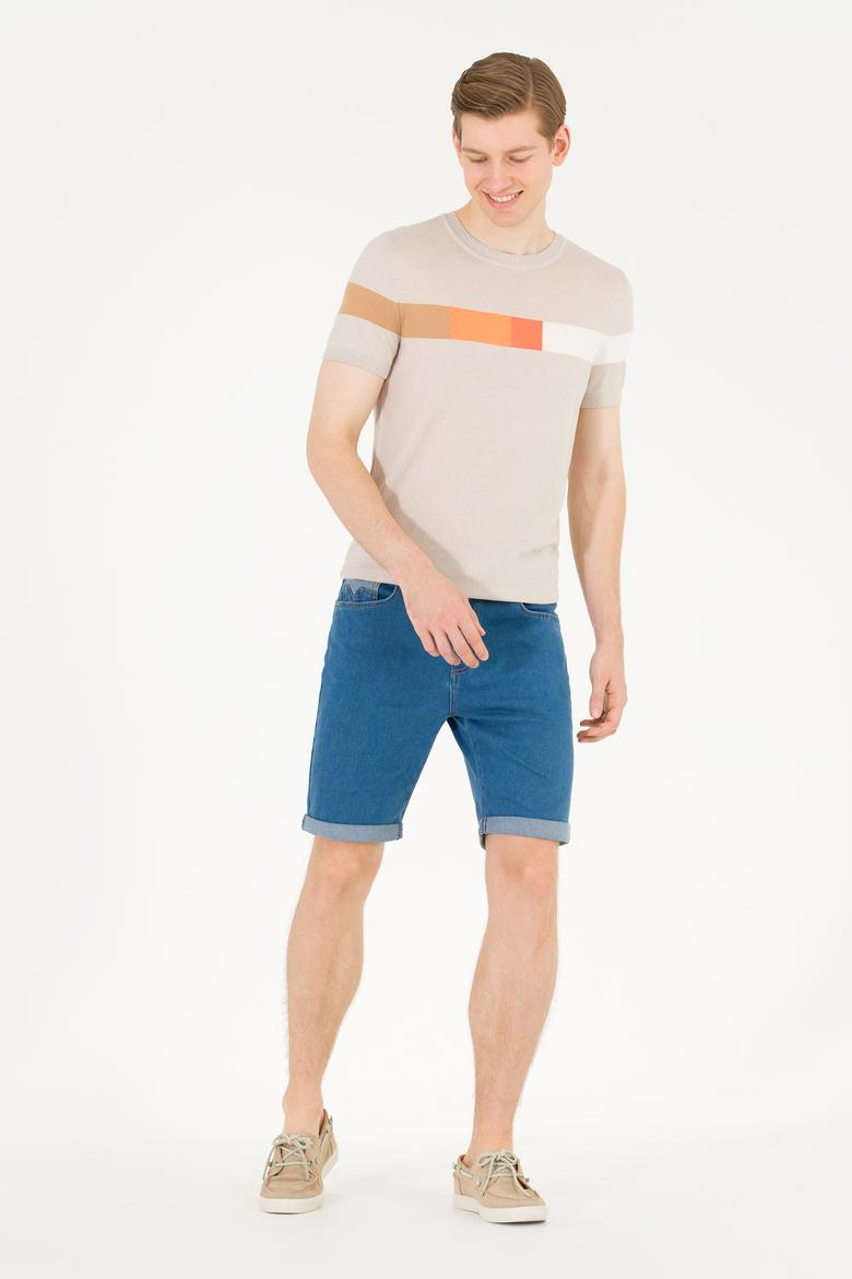 Erkek Taş Bisiklet Yaka Triko Kazak - 50262475035