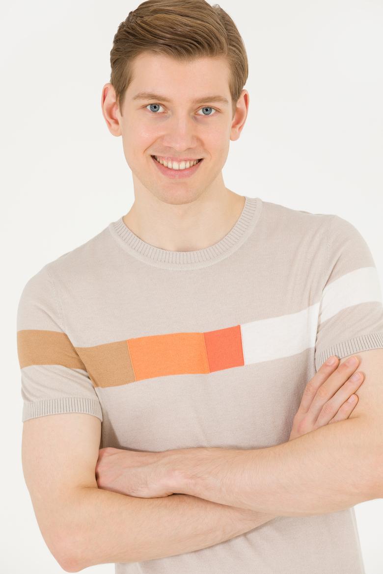 Erkek Taş Bisiklet Yaka Triko Kazak - 50262475035