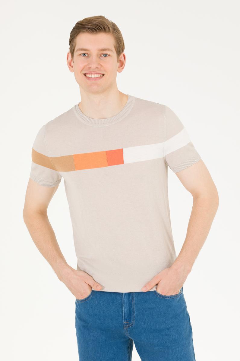 Erkek Taş Bisiklet Yaka Triko Kazak