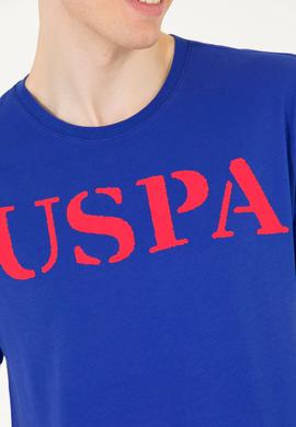 Erkek Mavi Basic Bisiklet Yaka Tişört - 50262976091