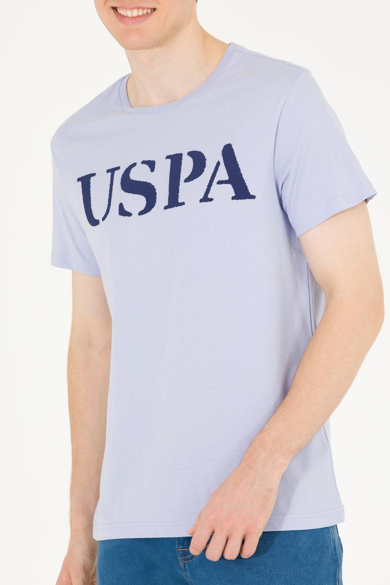 Erkek Mavi Basic Bisiklet Yaka Tişört - 50262976231