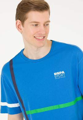 Erkek Saks Comfort Bisiklet Yaka Tişört - 50263276021