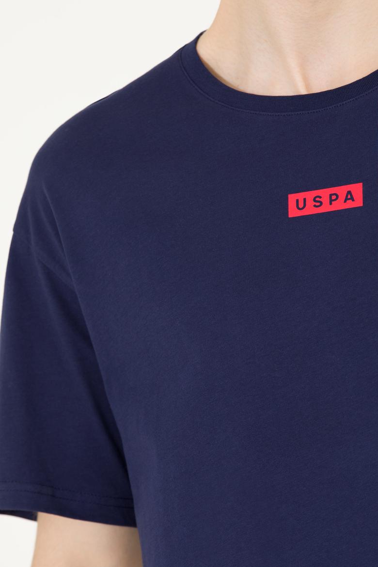 Erkek Lacivert Comfort Bisiklet Yaka Tişört - 50263285009