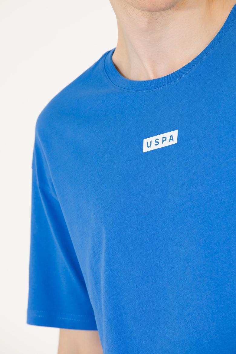 Erkek Saks Comfort Bisiklet Yaka Tişört - 50263285031