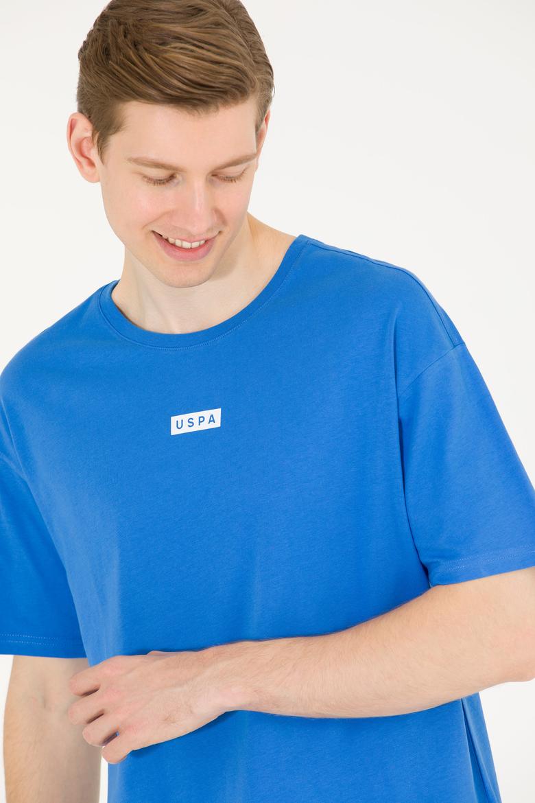 Erkek Saks Comfort Bisiklet Yaka Tişört - 50263285031