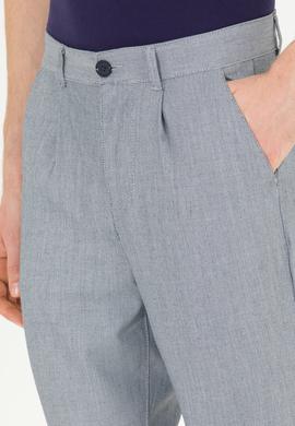 Erkek Lacivert Kanvas Pantolon - 50263819033