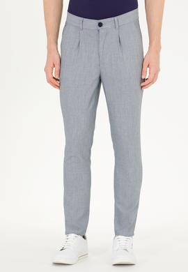 Erkek Lacivert Kanvas Pantolon - 50263819033