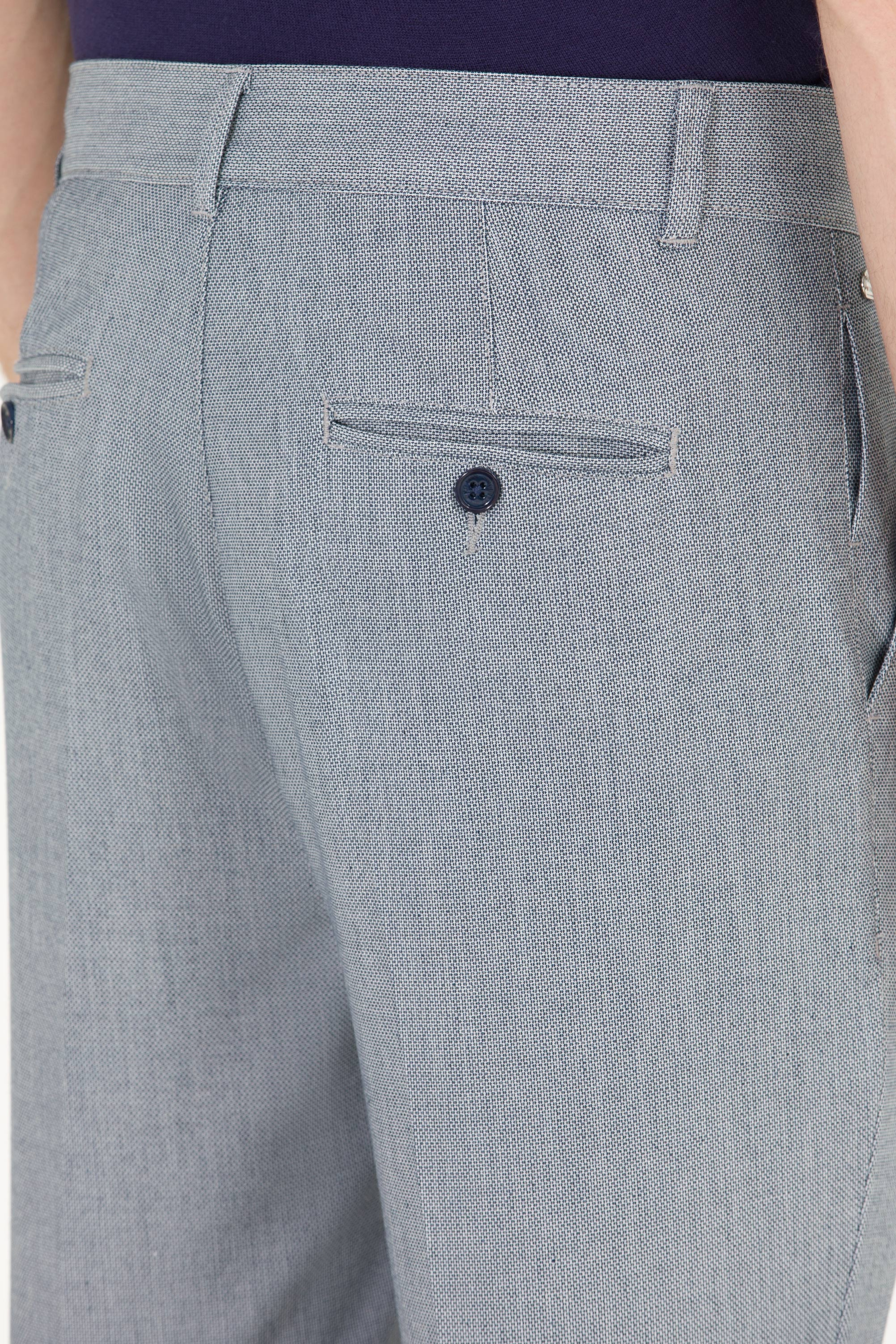 Erkek Carrot Fit Lacivert Kanvas Pantolon - Image 7