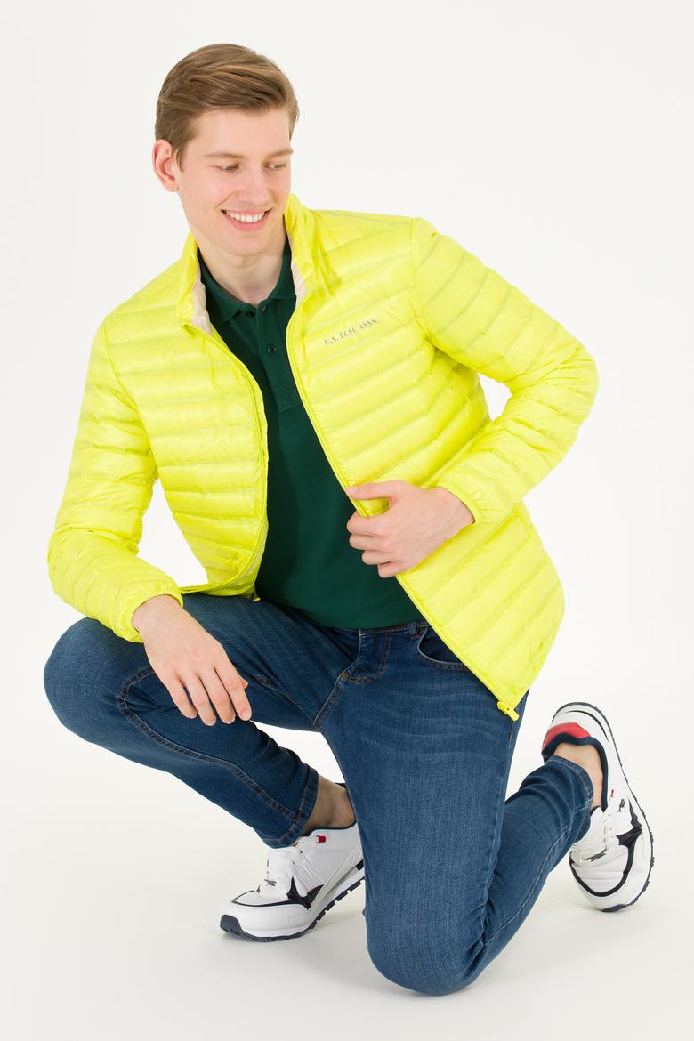 Erkek Neon Sarı Mont