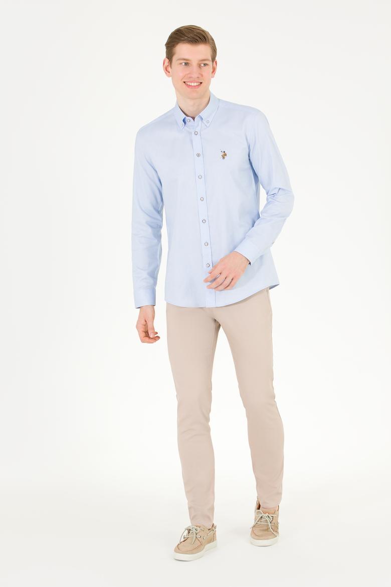 Erkek Taş Kanvas Pantolon