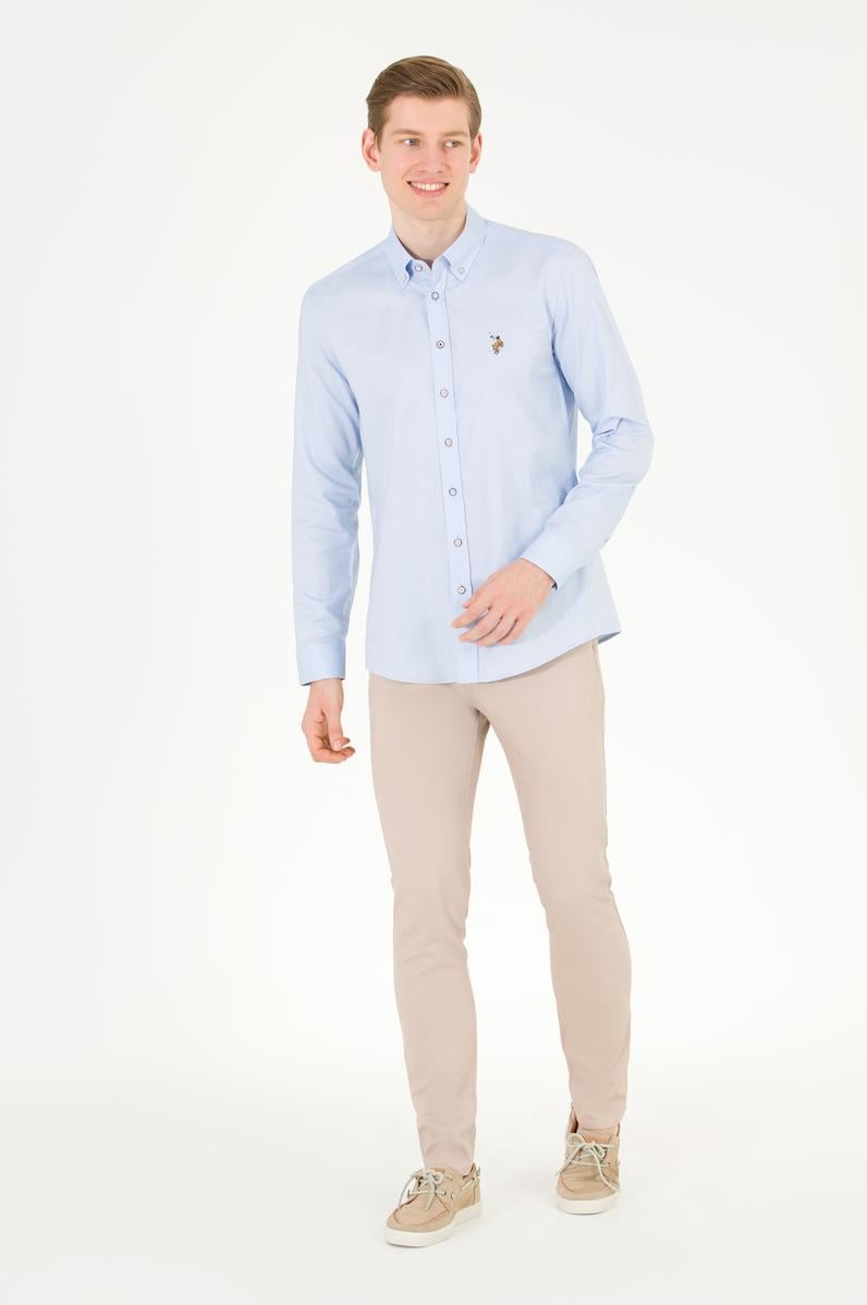 Erkek Taş Kanvas Pantolon