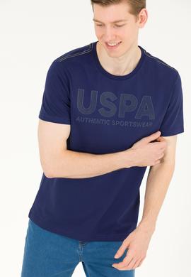 Erkek Lacivert Bisiklet Yaka Tişört - 50269180020