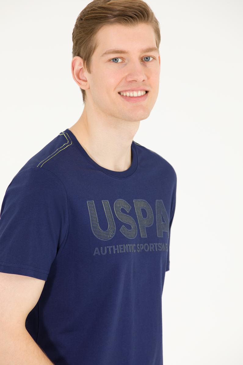 Erkek Lacivert Bisiklet Yaka Tişört