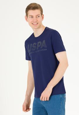 Erkek Lacivert Bisiklet Yaka Tişört - 50269180020