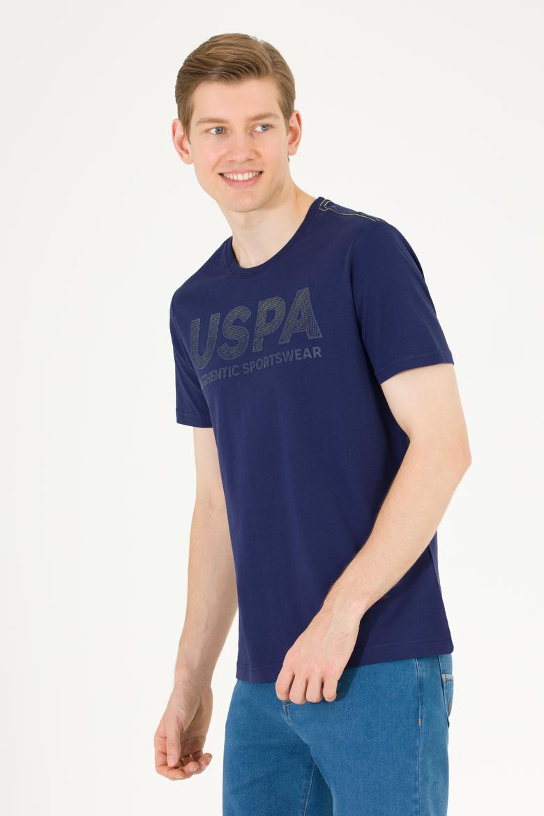 Erkek Lacivert Bisiklet Yaka Tişört