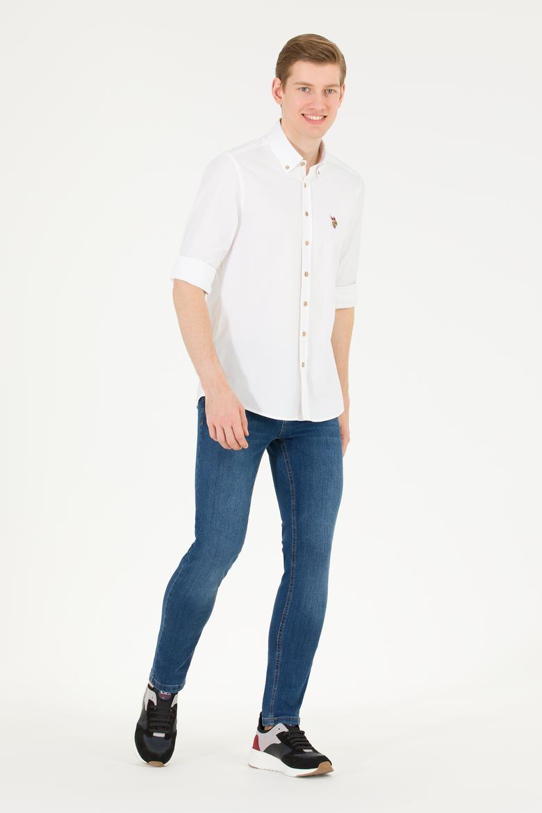 Erkek Beyaz Uzun Kollu Gömlek - 50269871010