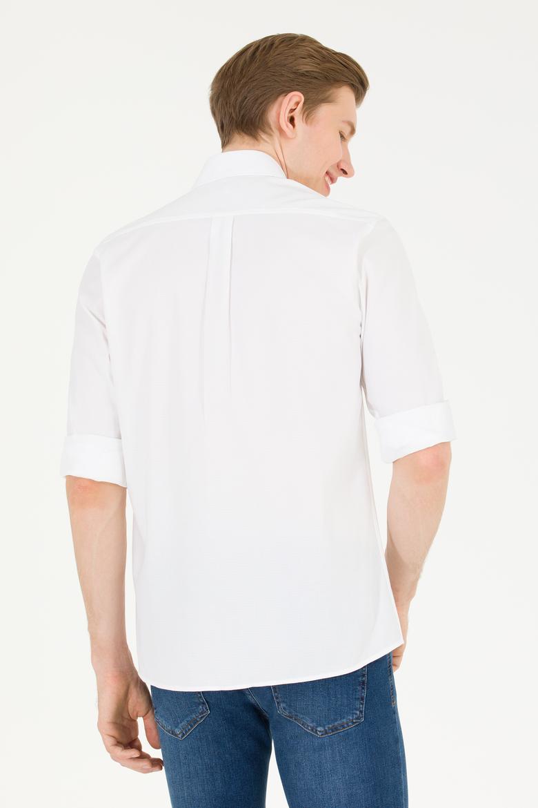 Erkek Beyaz Uzun Kollu Gömlek - 50269871010