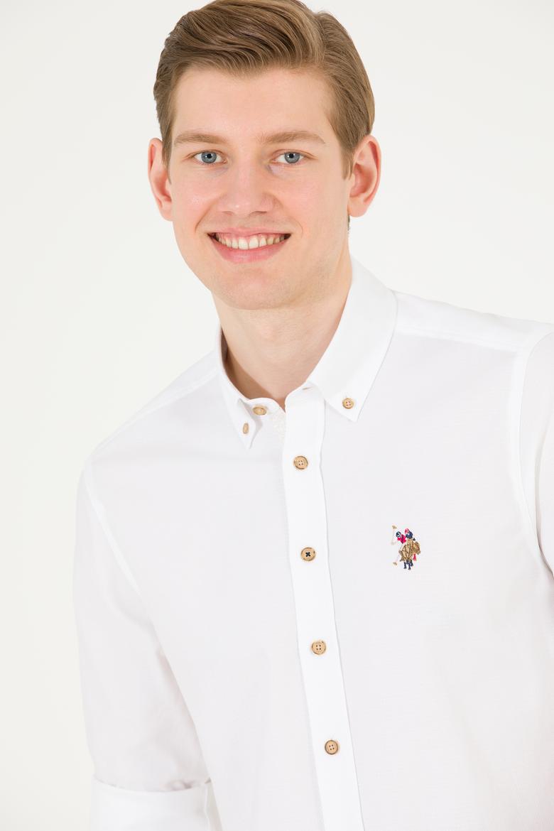 Erkek Beyaz Uzun Kollu Gömlek - 50269871010