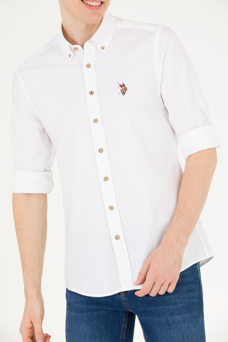 Erkek Beyaz Uzun Kollu Gömlek - 50269871010