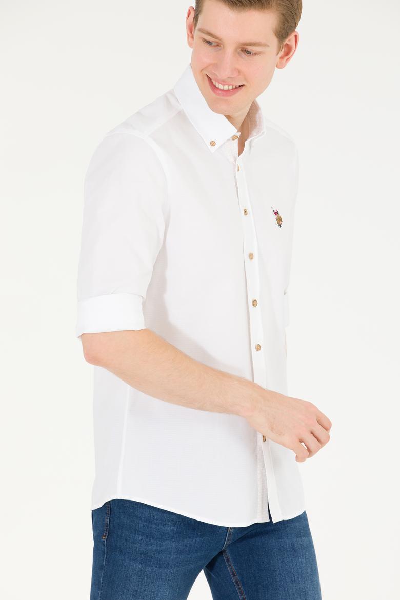 Erkek Beyaz Uzun Kollu Gömlek - 50269871010