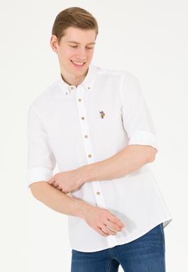Erkek Beyaz Uzun Kollu Gömlek - 50269871010
