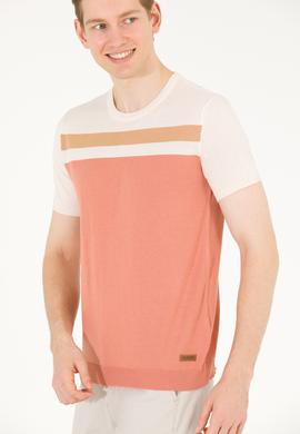 Erkek Pudra Bisiklet Yaka Triko Kazak - 50264624014