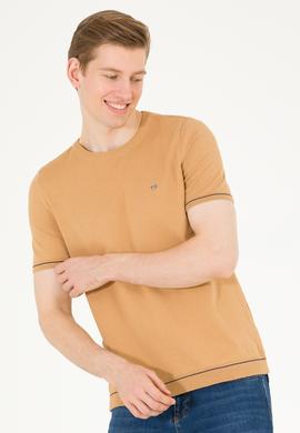 Erkek Camel Bisiklet Yaka Triko Kazak - 50262474034