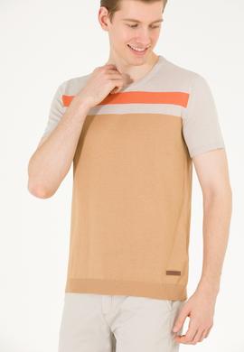 Erkek Camel Bisiklet Yaka Triko Kazak - 50264624005