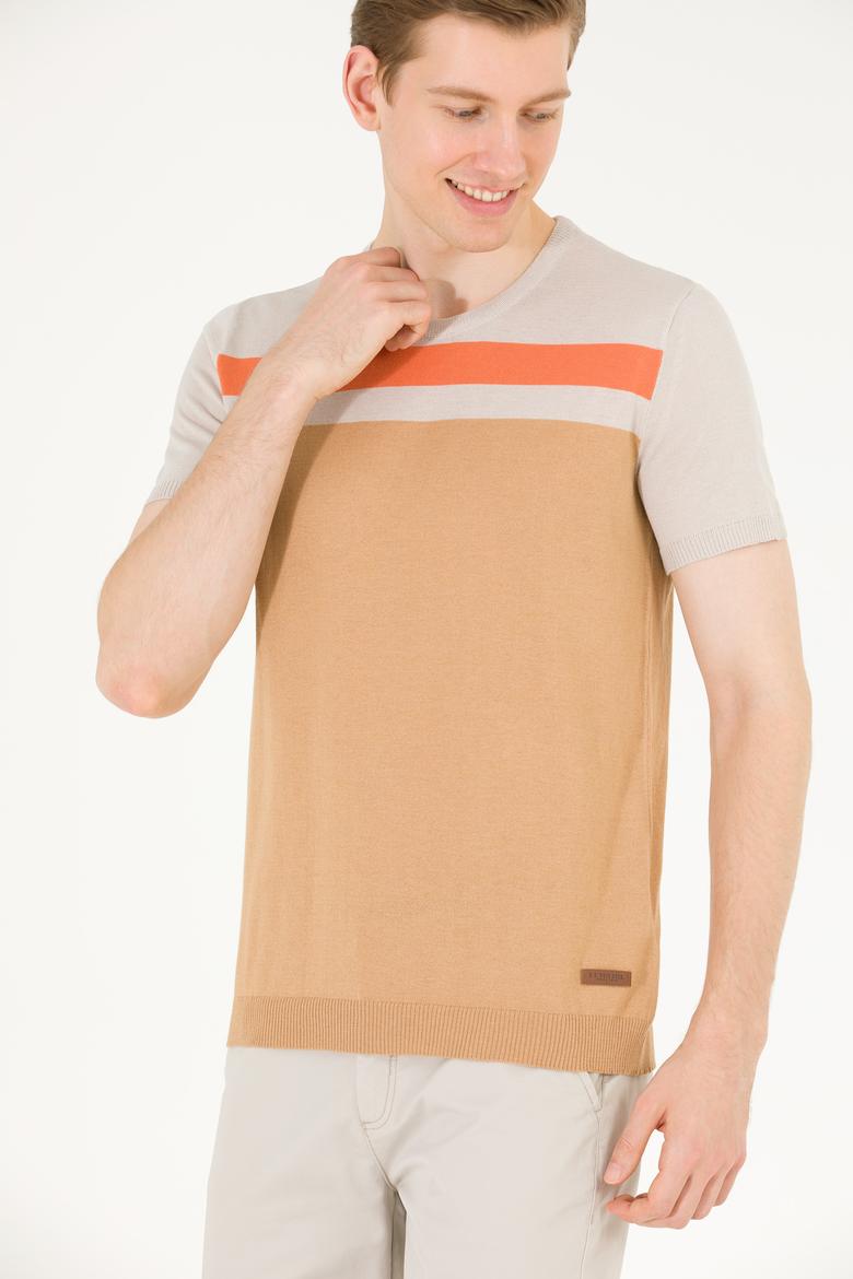 Erkek Camel Bisiklet Yaka Triko Kazak - 50264624005