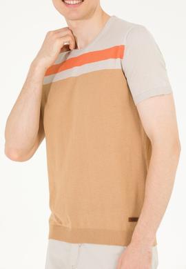 Erkek Camel Bisiklet Yaka Triko Kazak - 50264624005