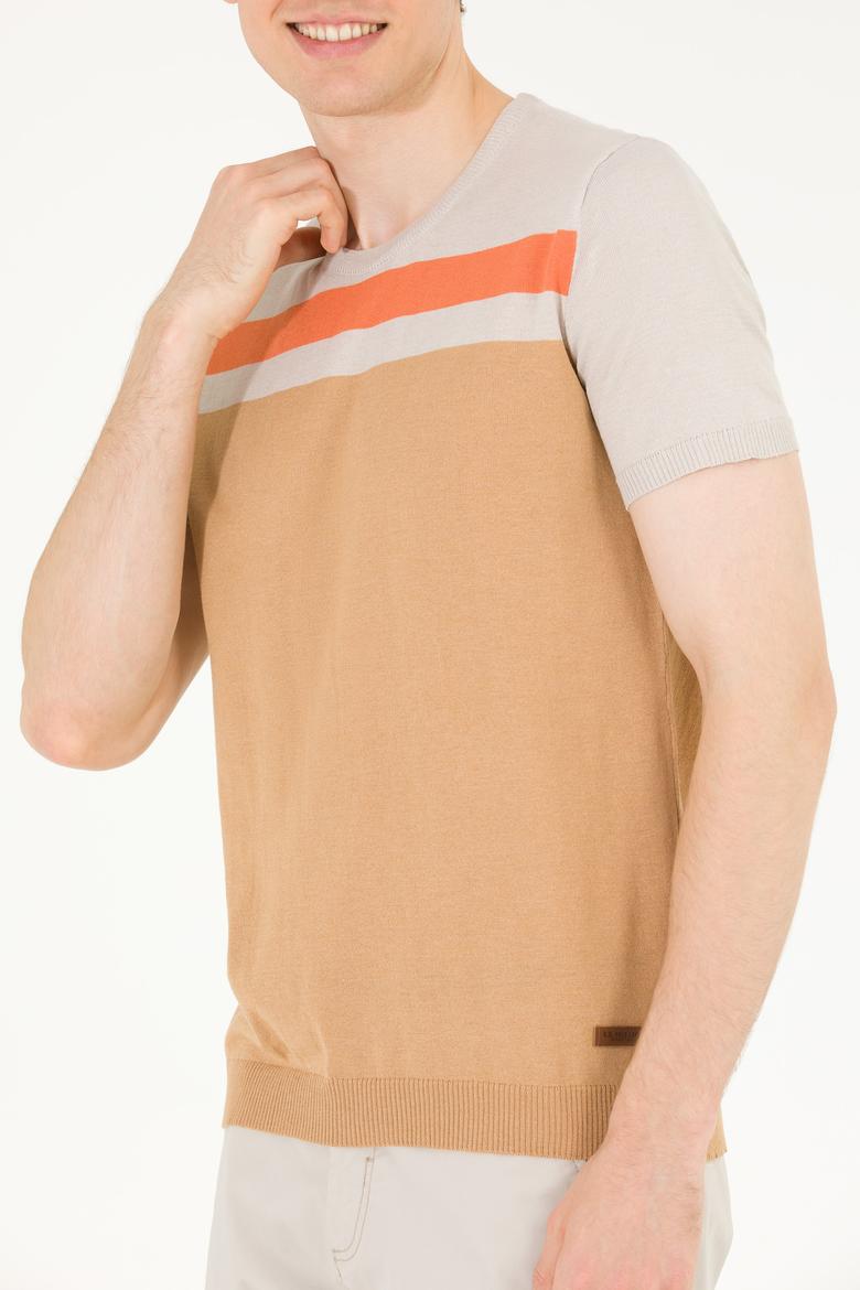 Erkek Camel Bisiklet Yaka Triko Kazak - 50264624005