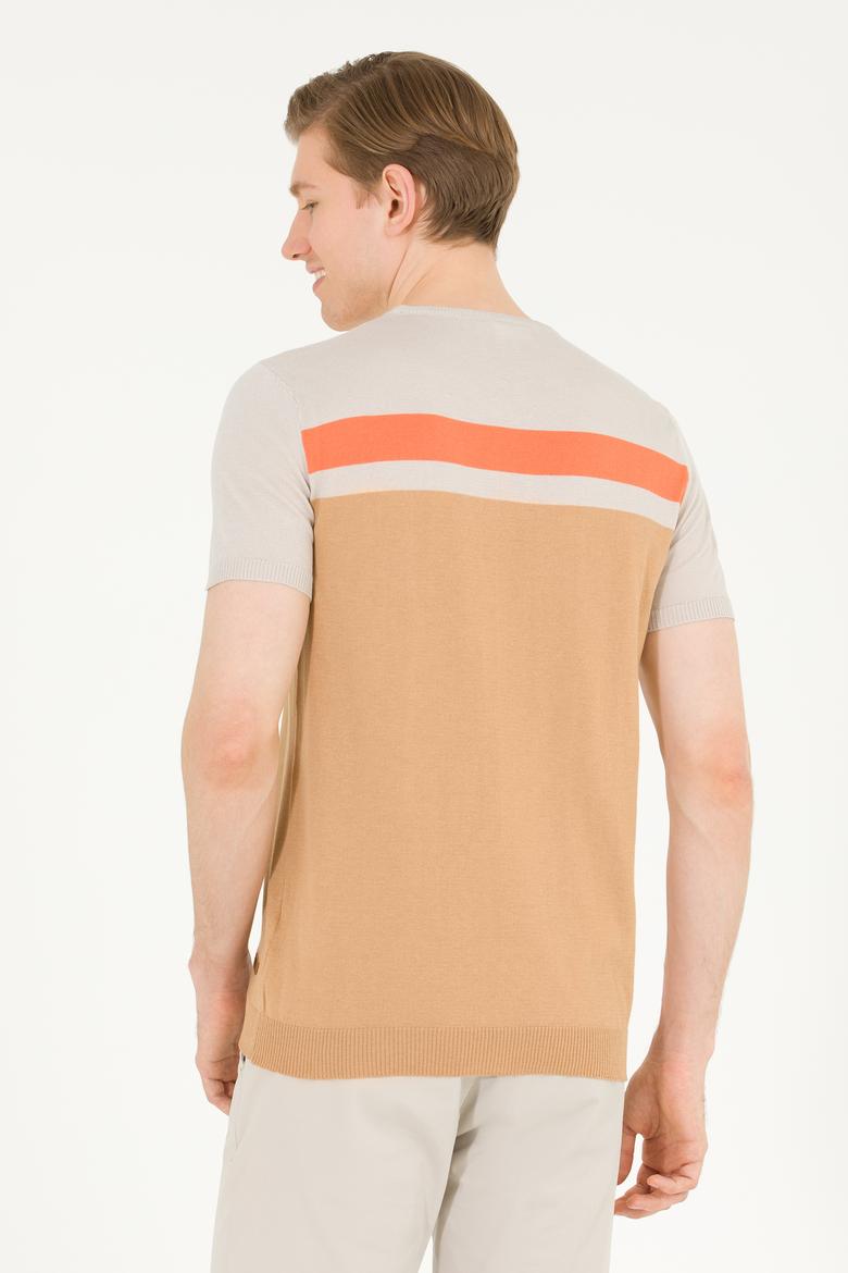 Erkek Camel Bisiklet Yaka Triko Kazak - 50264624001